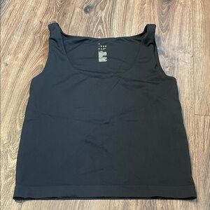 a new day Black Tank Top with built in shelf bra support